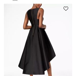 Elegant Black High Low Sleeveless Dress